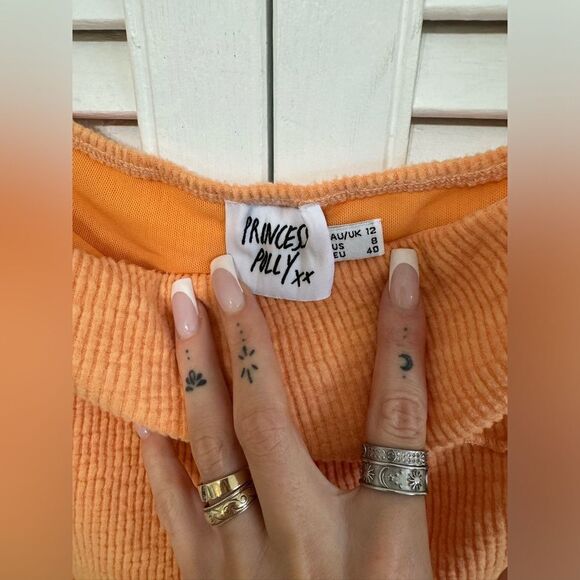 COPY - PRINCESS POLLY OSCAR MIDI DRESS ORANGE women’s size 8 - Picture 7 of 10